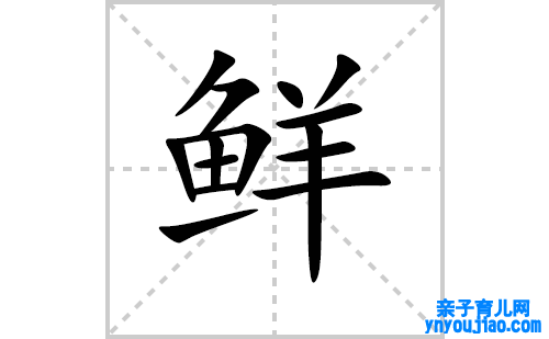 鲜的笔顺笔画怎么写（鲜的笔画、拼音、表明及成语详解）