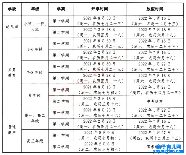 2021年贵州中小学秋季开学时间,贵州中小学返校详细时间