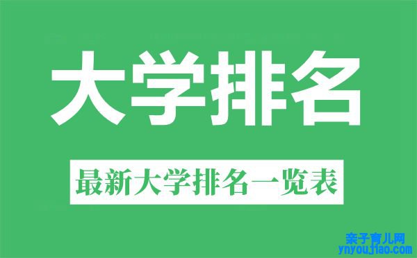 2022年轻海省大学排名一览表,最新大学排行榜