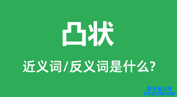 凸状的近义词和反义词是什么,凸状是什么意思