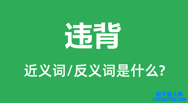 违背的近义词和反义词是什么,违背是什么意思