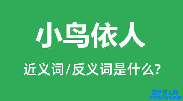 小鸟依人的近义词和反义词是什么,小鸟依人是什么意思